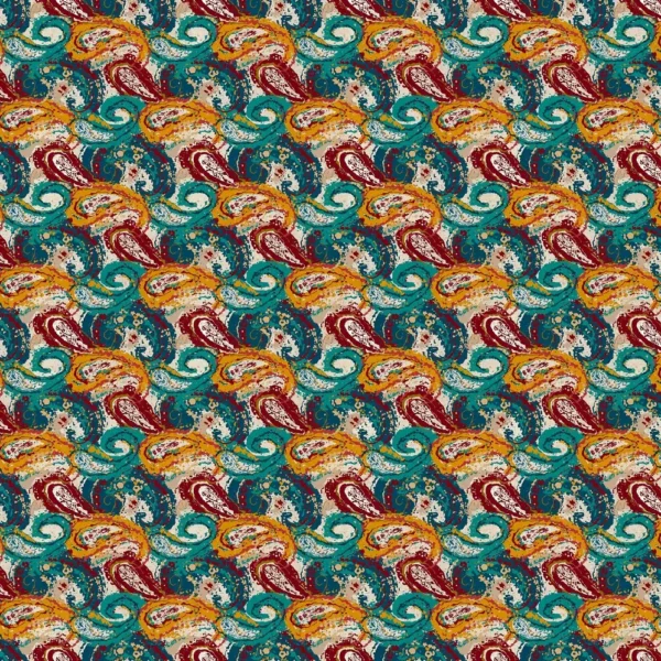 multicolour traditional printed fabric from Chess