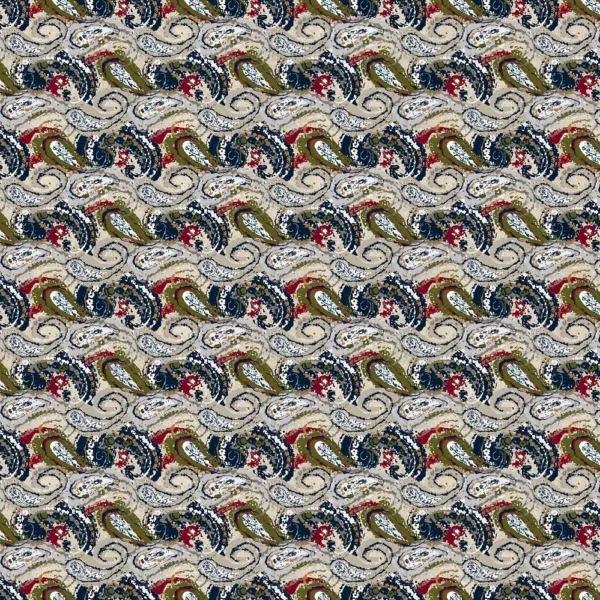 blue traditional printed fabric from Chess