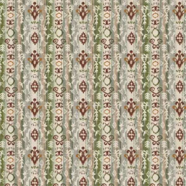 Ziba Fabric - Earth by brown striped printed fabric from Chess