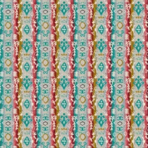 blue striped printed fabric from Chess