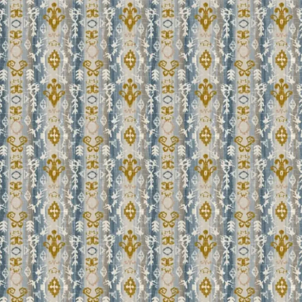 Ziba Fabric - Moonstone by black-grey striped printed fabric from Chess