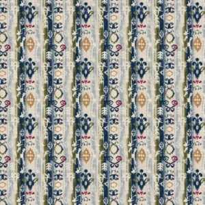 blue striped printed fabric from Chess