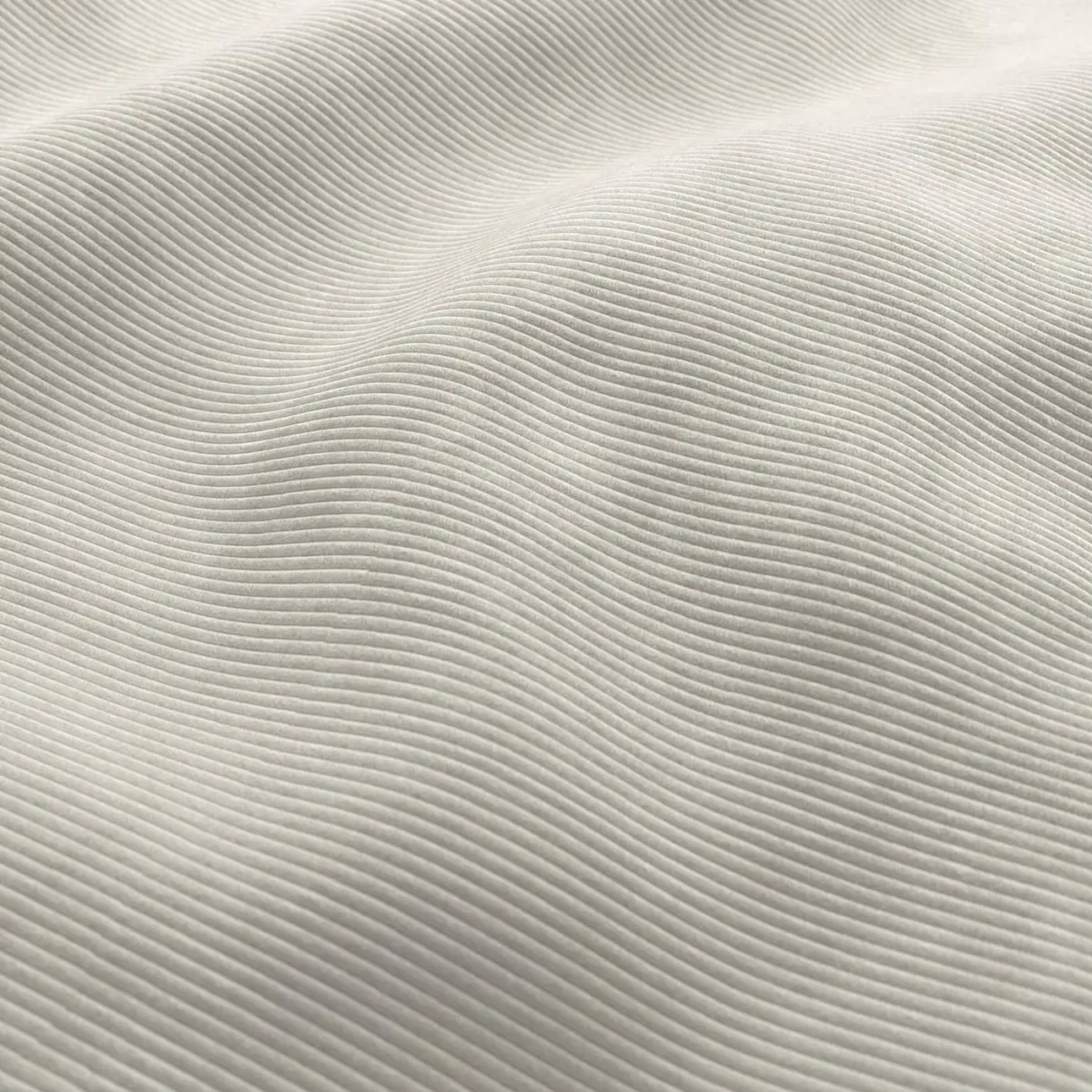 Ghent Fabric - 02 Shell by white striped velvet-chenille fabric from Wemyss