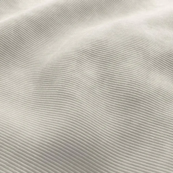 Ghent Fabric - 02 Shell by white striped velvet-chenille fabric from Wemyss