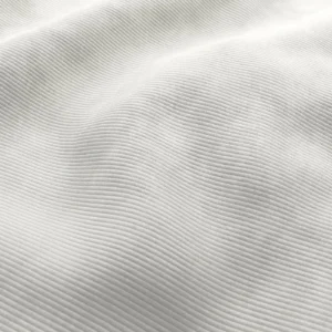 white striped velvet-chenille fabric from Wemyss