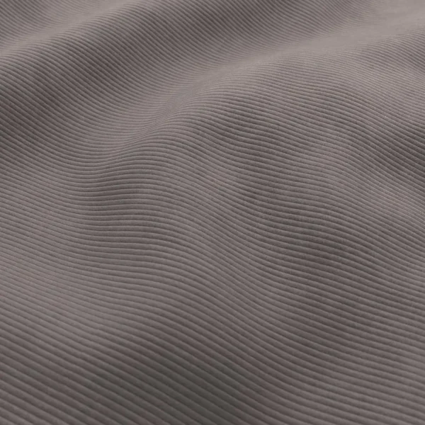 Ghent Fabric - 08 Carbon by black-grey striped velvet-chenille fabric from Wemyss