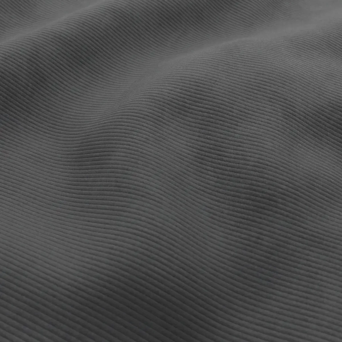 black-grey striped velvet-chenille fabric from Wemyss