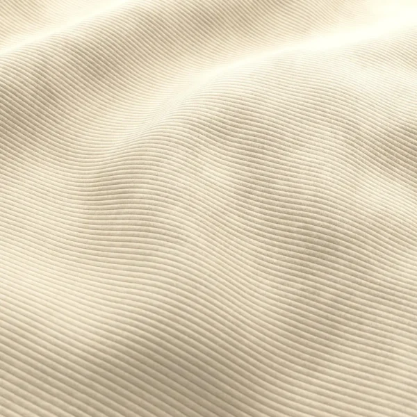 Ghent Fabric - 13 Biscuit by white striped velvet-chenille fabric from Wemyss