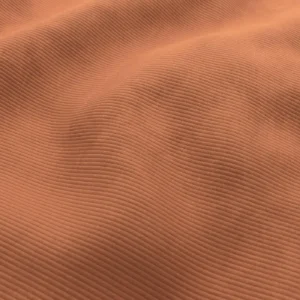 orange striped velvet-chenille fabric from Wemyss