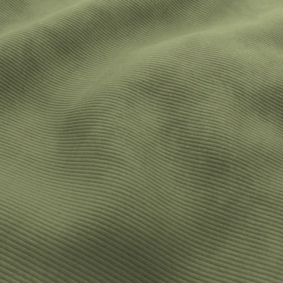 Ghent Fabric - 27 Matcha by green striped velvet-chenille fabric from Wemyss