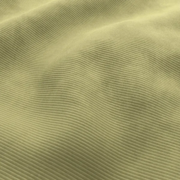Ghent Fabric - 28 Avocado by green striped velvet-chenille fabric from Wemyss