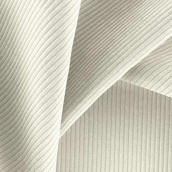 Ghent Fabric - 02 Shell by white striped fabric with weave