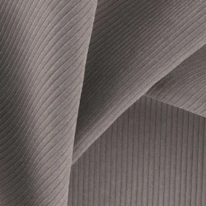 black-grey striped fabric with weave