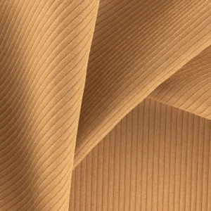 orange striped fabric with weave
