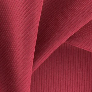 red striped fabric with weave