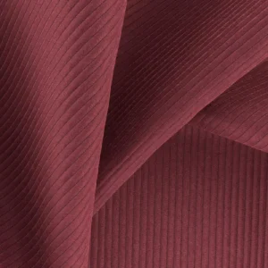 red striped fabric with weave