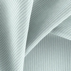 blue striped fabric with weave