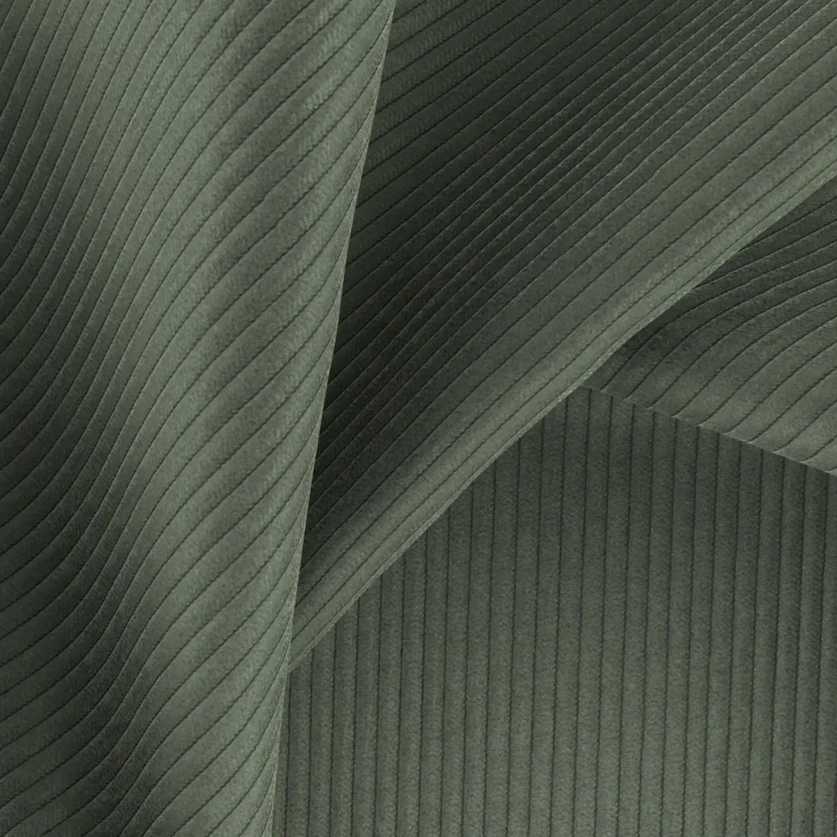 Ghent Fabric - 26 Pesto by green striped fabric with weave