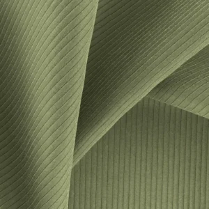 green striped fabric with weave