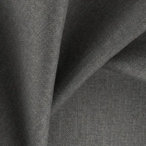 black-grey plain fabric with weave