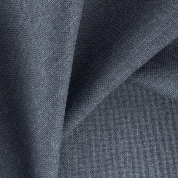 Tenby Fabric - 19 Midnight by blue plain fabric with weave