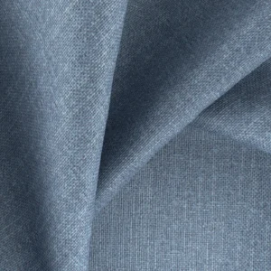 blue plain fabric with weave