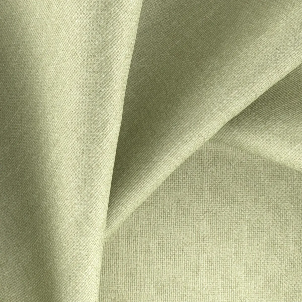 green plain fabric with weave