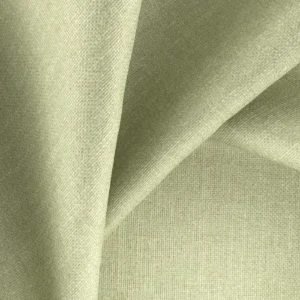 green plain fabric with weave