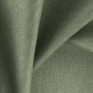 green plain fabric with weave