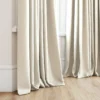 white plain curtain with window