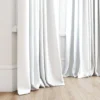 white plain curtain with window
