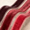 velvet border in pink and red colours