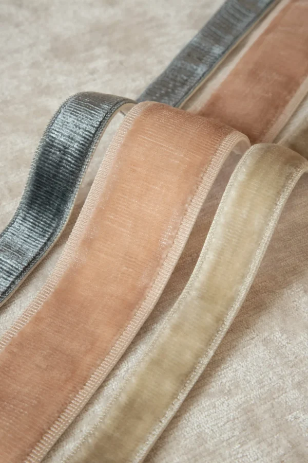 Sloane 2" Velvet Border by velvet border in peach colour