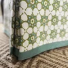 Green border on bottom of curtain