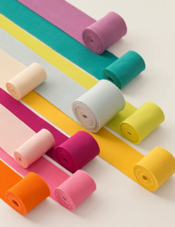French Grosgrain 2" Ribbon by Various bright colours ribbon border