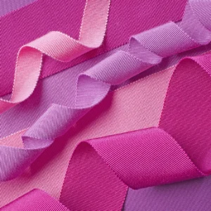 Various ribbon border in pink and purple colours