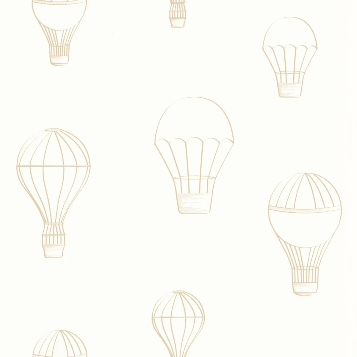 Voyager Wallpaper - Beige by white children's wallpaper from caselio