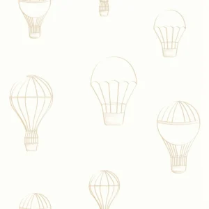 white children's wallpaper from caselio