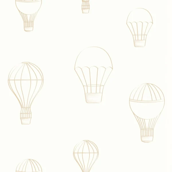 Voyager Wallpaper - Beige by white children's wallpaper from caselio