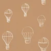 white children's wallpaper from caselio