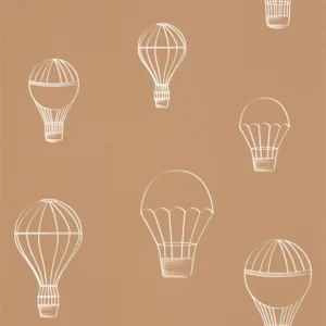 white children's wallpaper from caselio