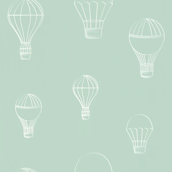 white children's wallpaper from caselio