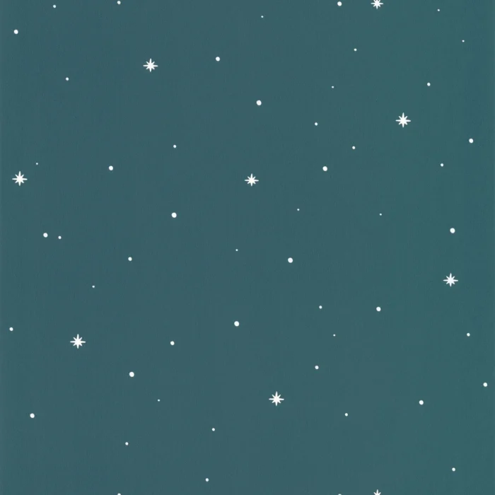 Rever Wallpaper - Bleu Nuit Phosphorescent swatch
