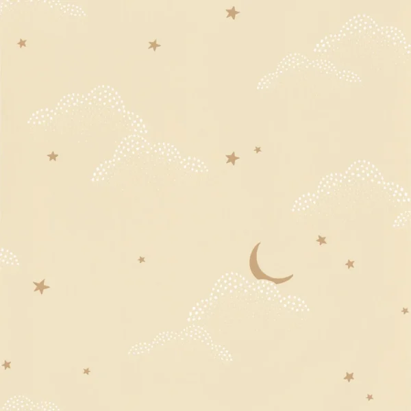 S Evader Wallpaper - Beige Camel by yellow children's wallpaper from caselio