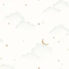 white children's wallpaper from caselio