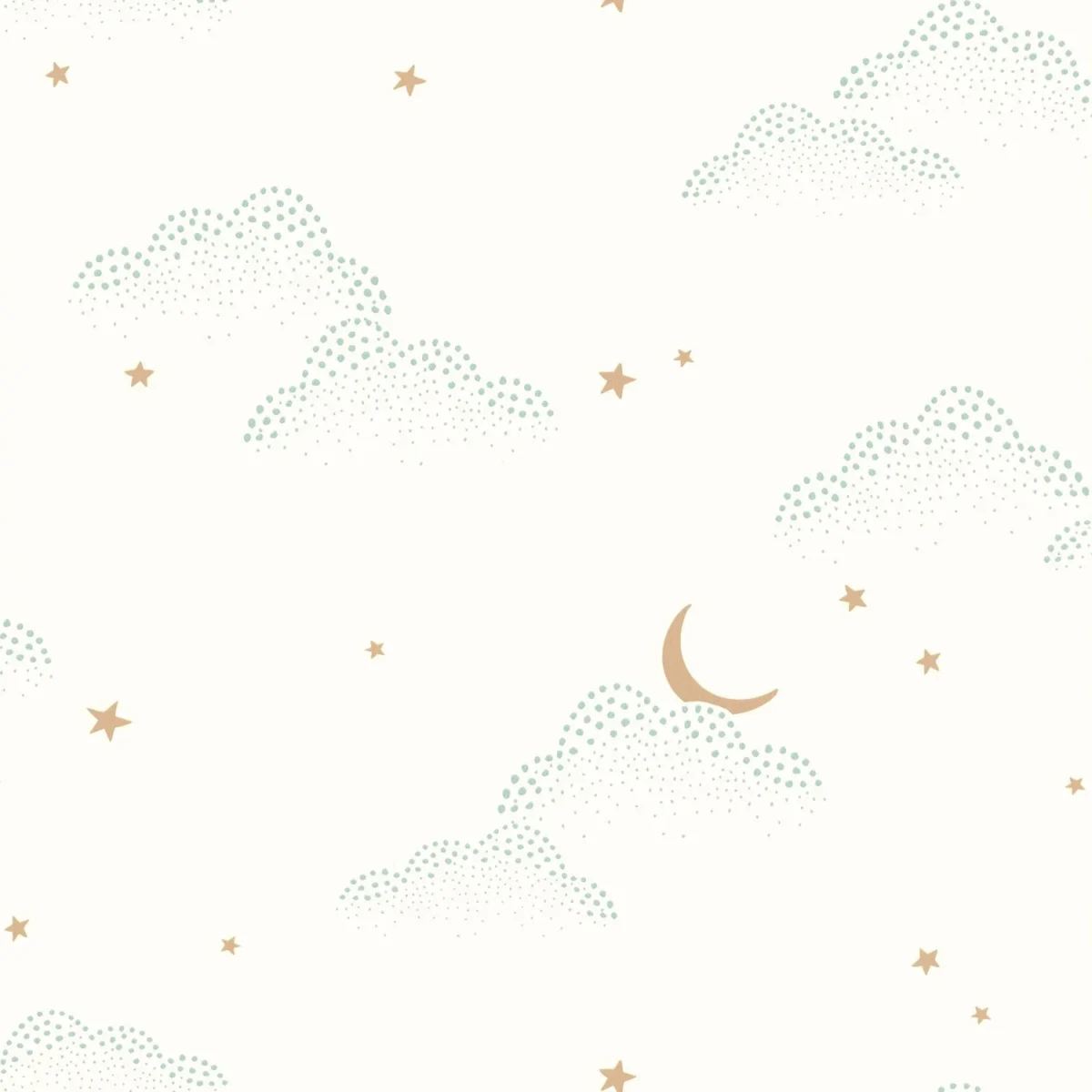 white children's wallpaper from caselio