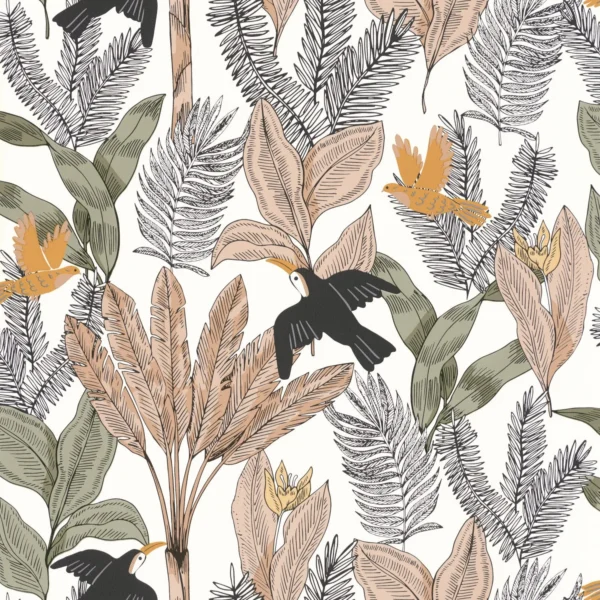 Explorer Wallpaper - Kaki by green botanical wallpaper from caselio