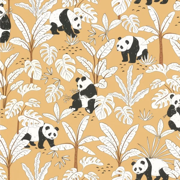 Se Prelasser Wallpaper - Curry by black-grey children's wallpaper from caselio