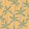 yellow botanical wallpaper from caselio