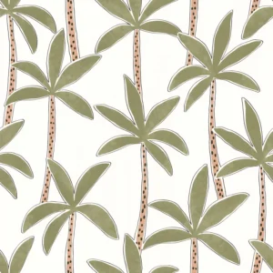 white botanical wallpaper from caselio